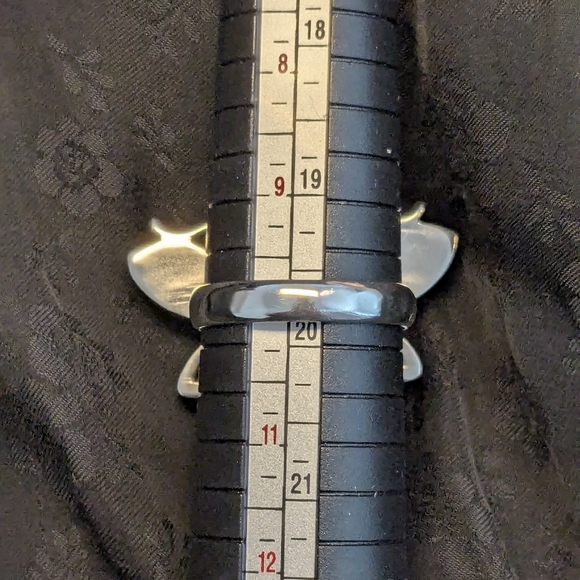 Rare Nicky Butler Butterfly Big Ring Moonstone Garnet Turquoise Size 10 - Picture 5 of 11